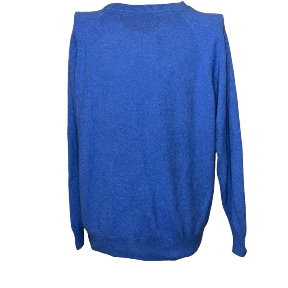 Nice men long sleeve Giasone 100% 2 ply cashmere Sweater Men's Size large Light